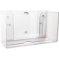 Trippnt TrippNT Single Dual-Dispensing Folded Paper Towel Dispenser, Clear 51912